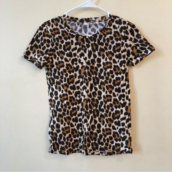 J. Crew Leopard Print T-Shirt - Picture 1 of 4